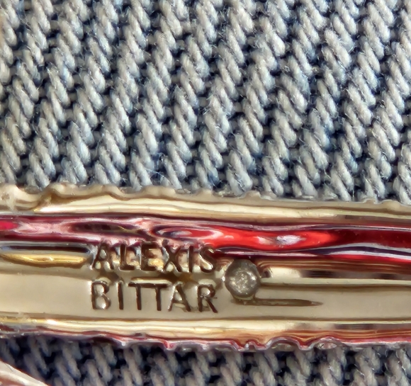 NWOT Alexis BittarCrystal Encrusted Solanles Cuff Bracelet - Picture 6 of 12